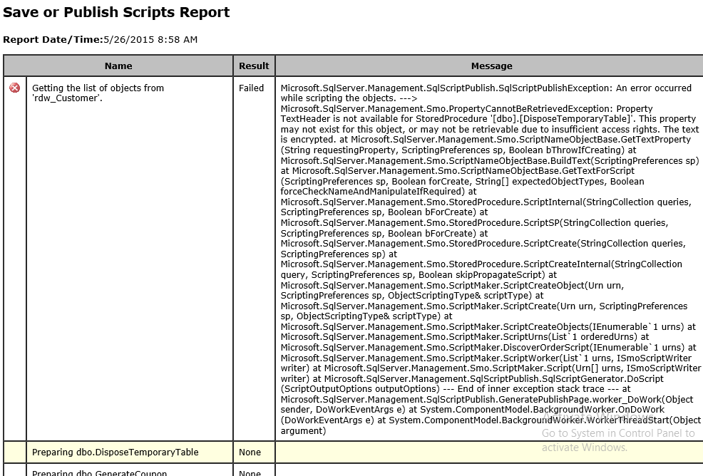 scripting - Generate Schema Only Script from SQL Server 2012 to SQL