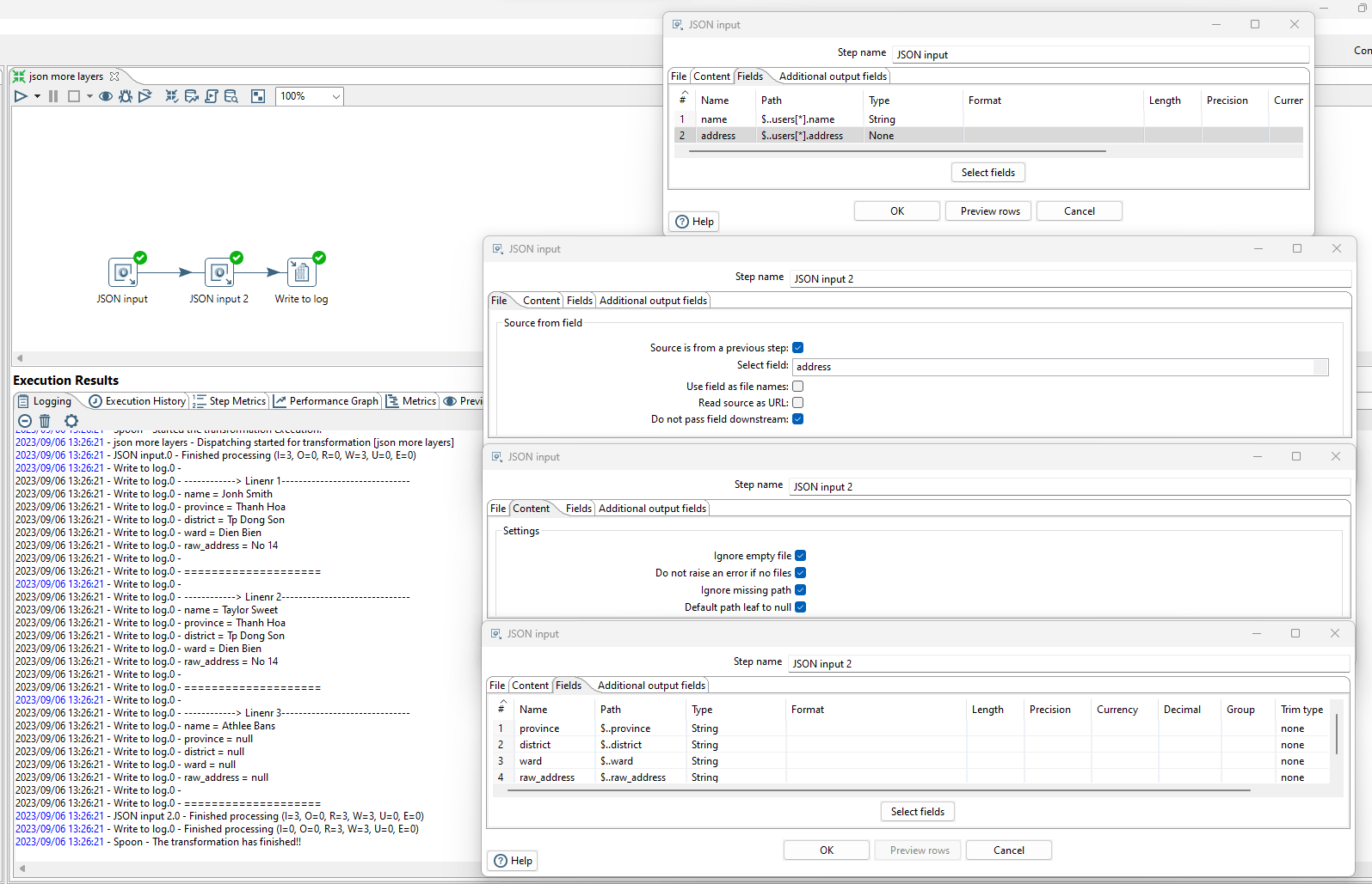 input How to ignore node null in json in Pentaho Stack Overflow