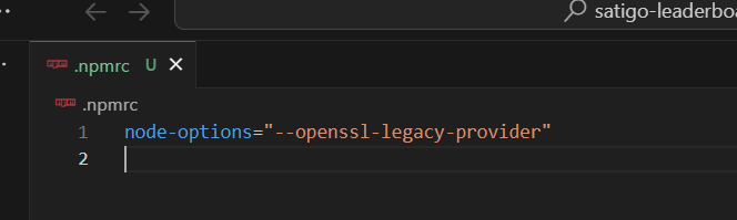 node.js - "npm run" fails with ERR_OSSL_EVP_UNSUPPORTED - Stack Overflow