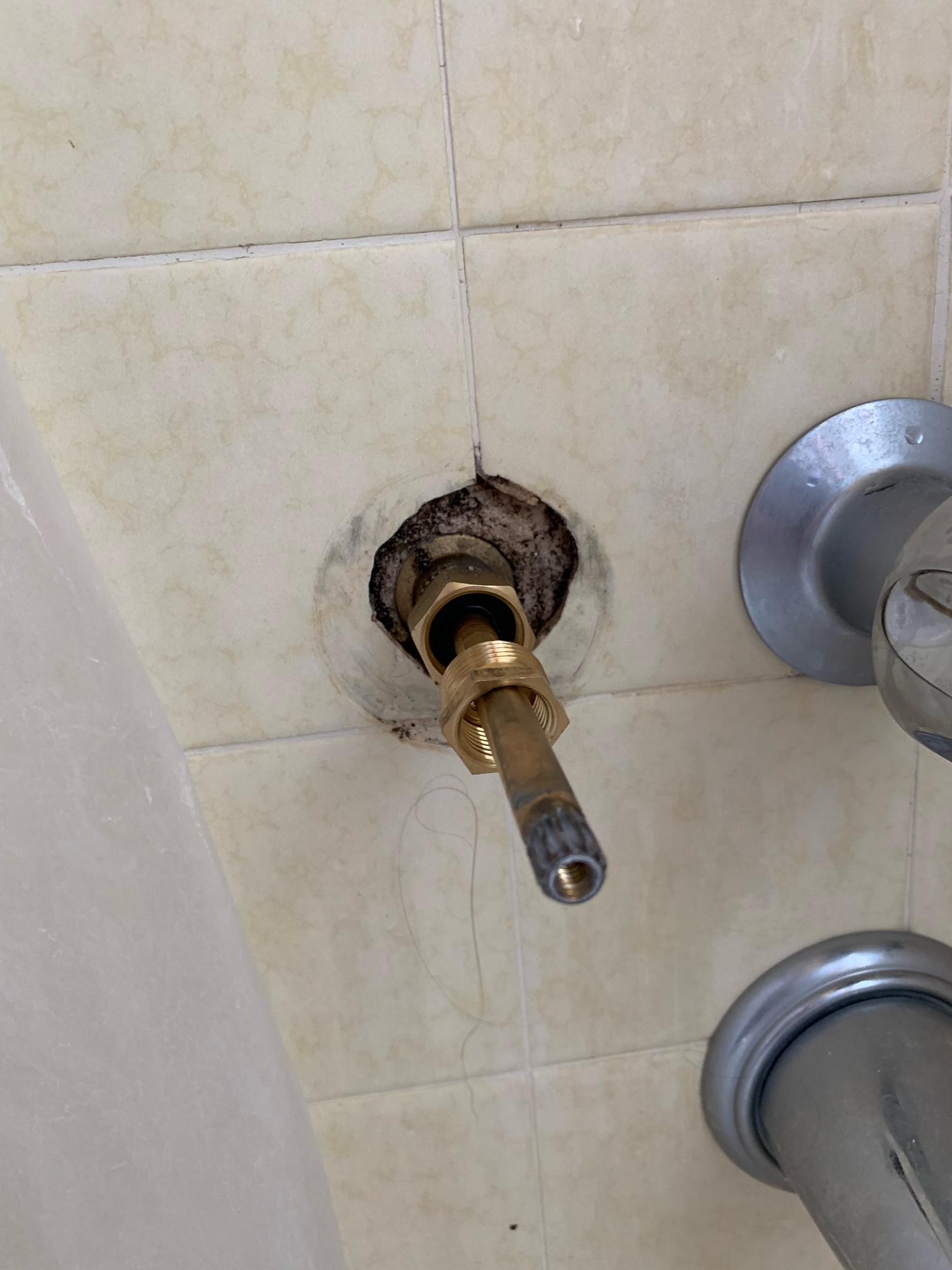 plumbing Replacing hot water shower faucet cartridge Home