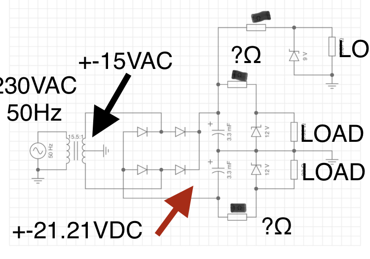 power supply - Need more positive than negative current - Electrical
