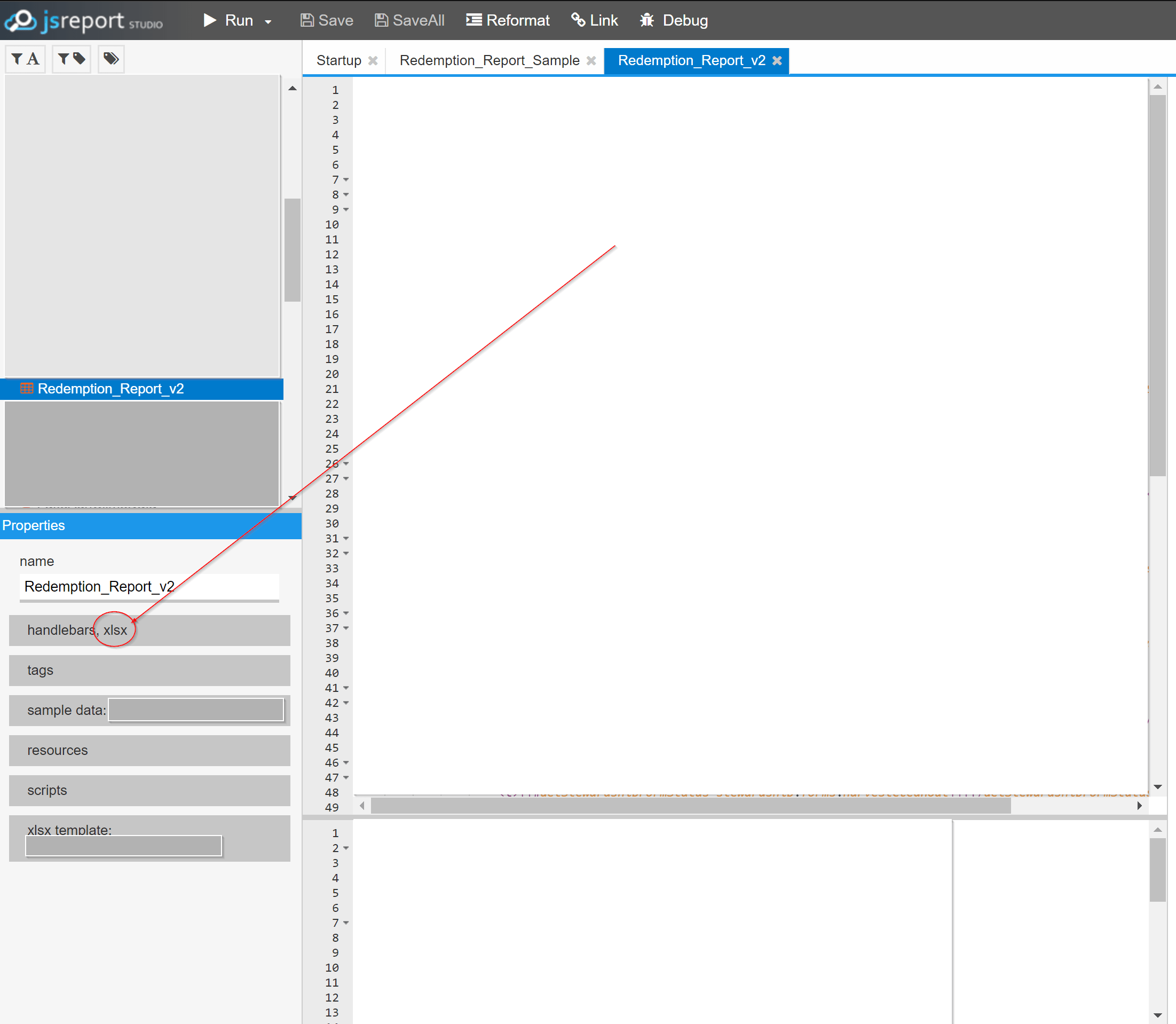 Jsreport XLSX recipie Saving jsreport response to an excel file