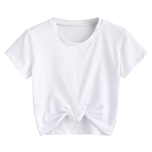 clothing How to make your shirt shorter without sewing anything