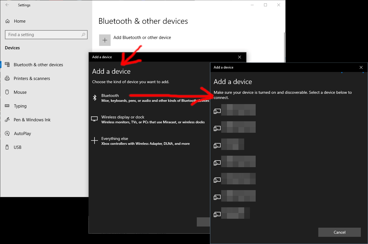 winapi Command line bluetooth discovery as in Windows 10? Stack