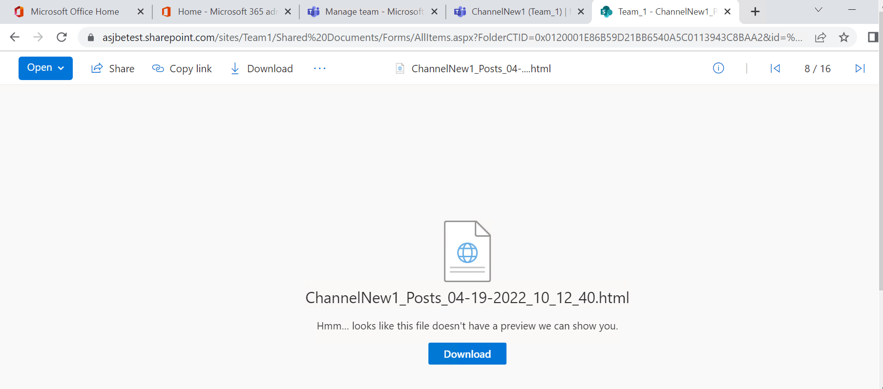 Getting message &ldquo;Hmm… looks like this file doesn&rsquo;t have a preview 