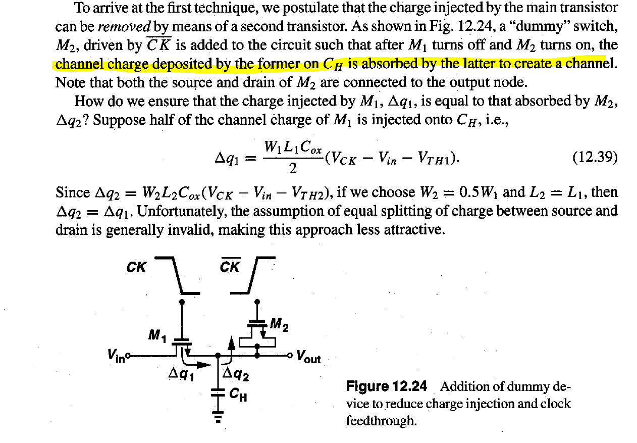 switches - Charge Injection Confusion - Electrical Engineering Stack