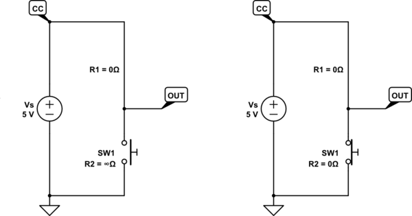 circuit analysis - Pull up resistor question - Electrical Engineering