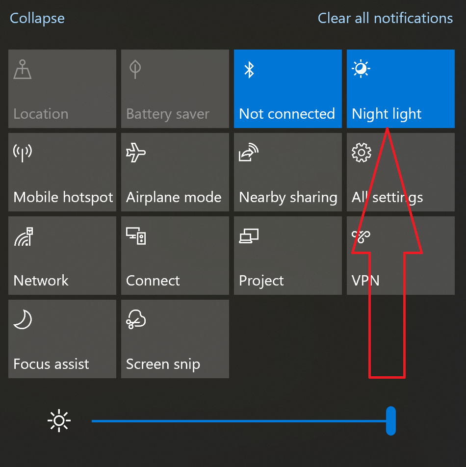 How can I enable/disable Night Light with a single keyboard shortcut in