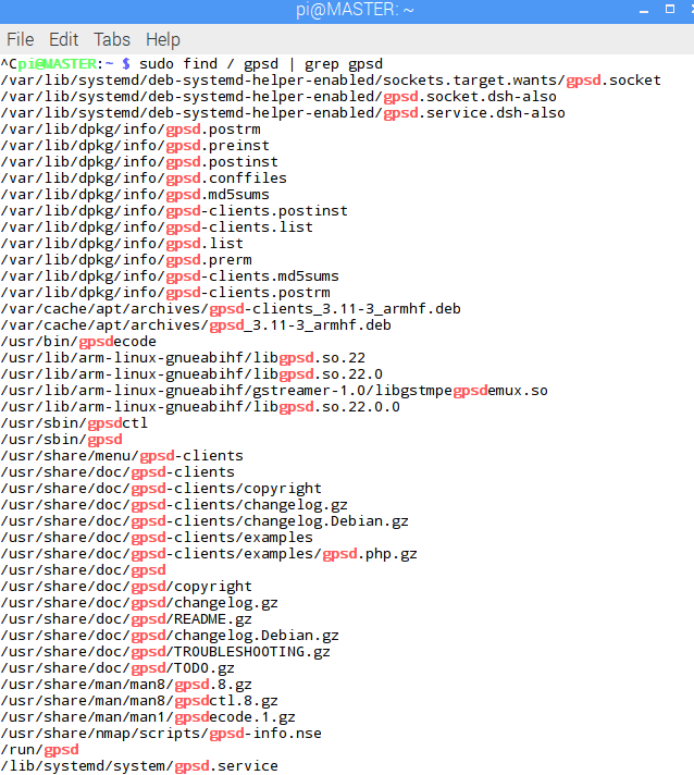 gps How to locate files for GPSD in Raspbian? Raspberry Pi Stack