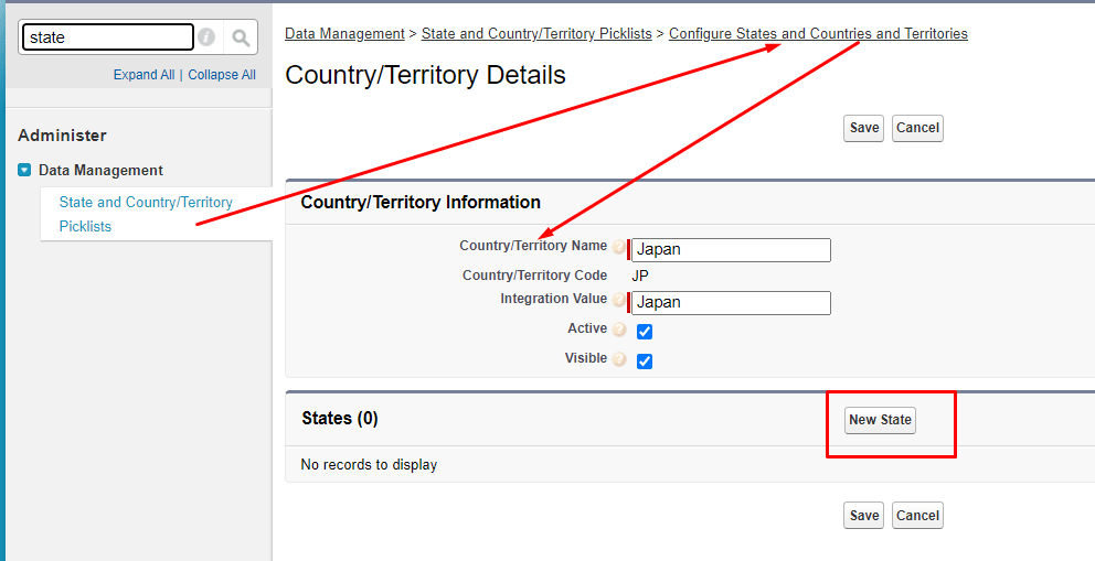 community - Billing State/Province and Shipping State/Province picklist