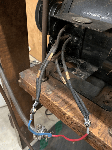How to wire an old single phase AC brushed motor to be reversable