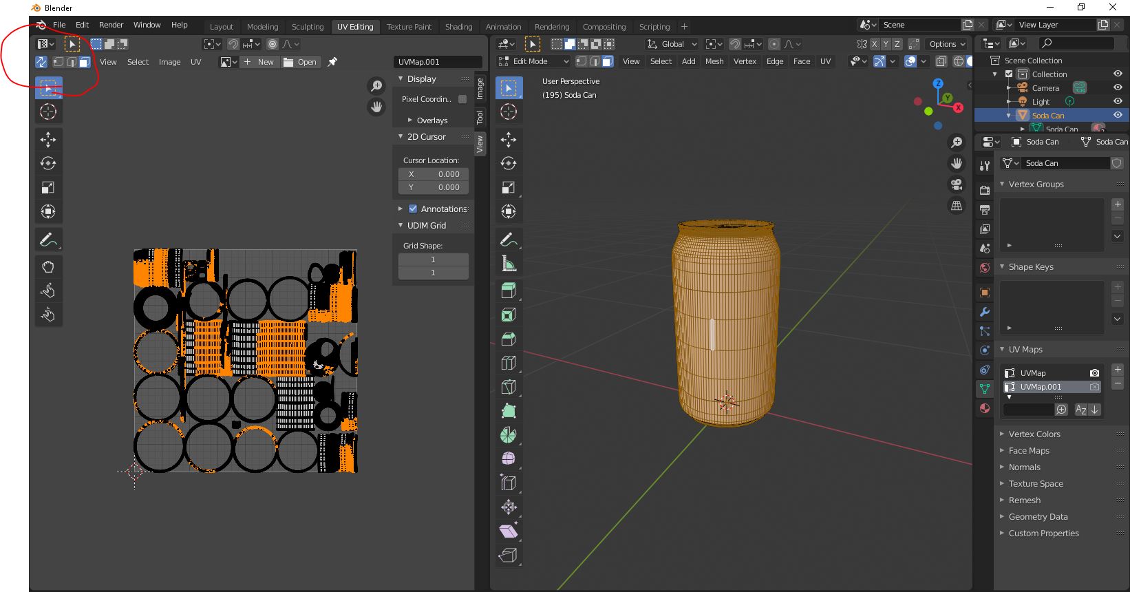 modeling Selecting faces on object from UV editor window Blender