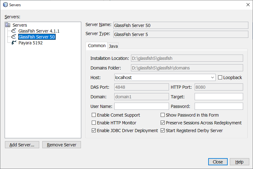 How to add Glassfish 5.0 server in Netbeans 8.2 Stack Overflow