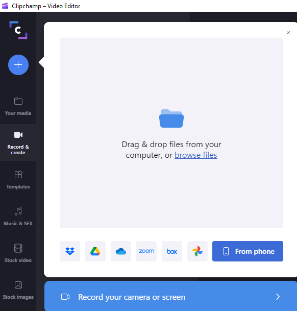 windows How to record audio in Clipchamp? Super User