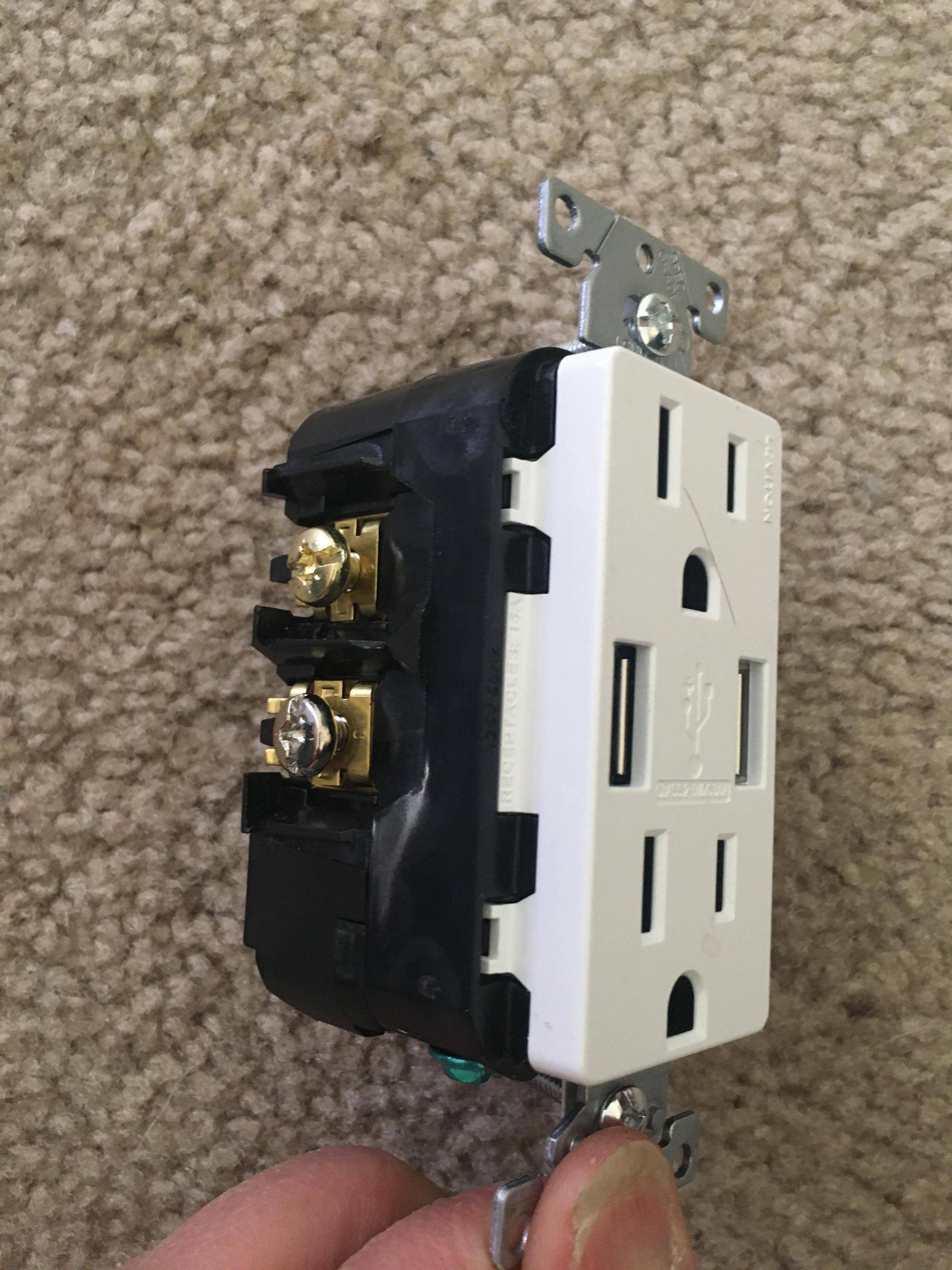 electrical Convert Double Gang Switched Half Hot Outlets to Always
