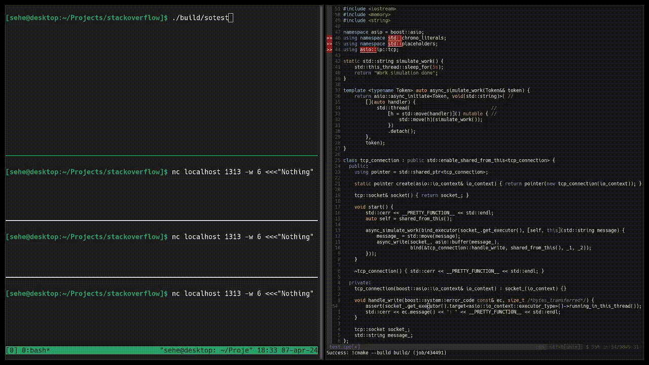 c++ boost asio datetime server example and using stdasync is not working Stack Overflow