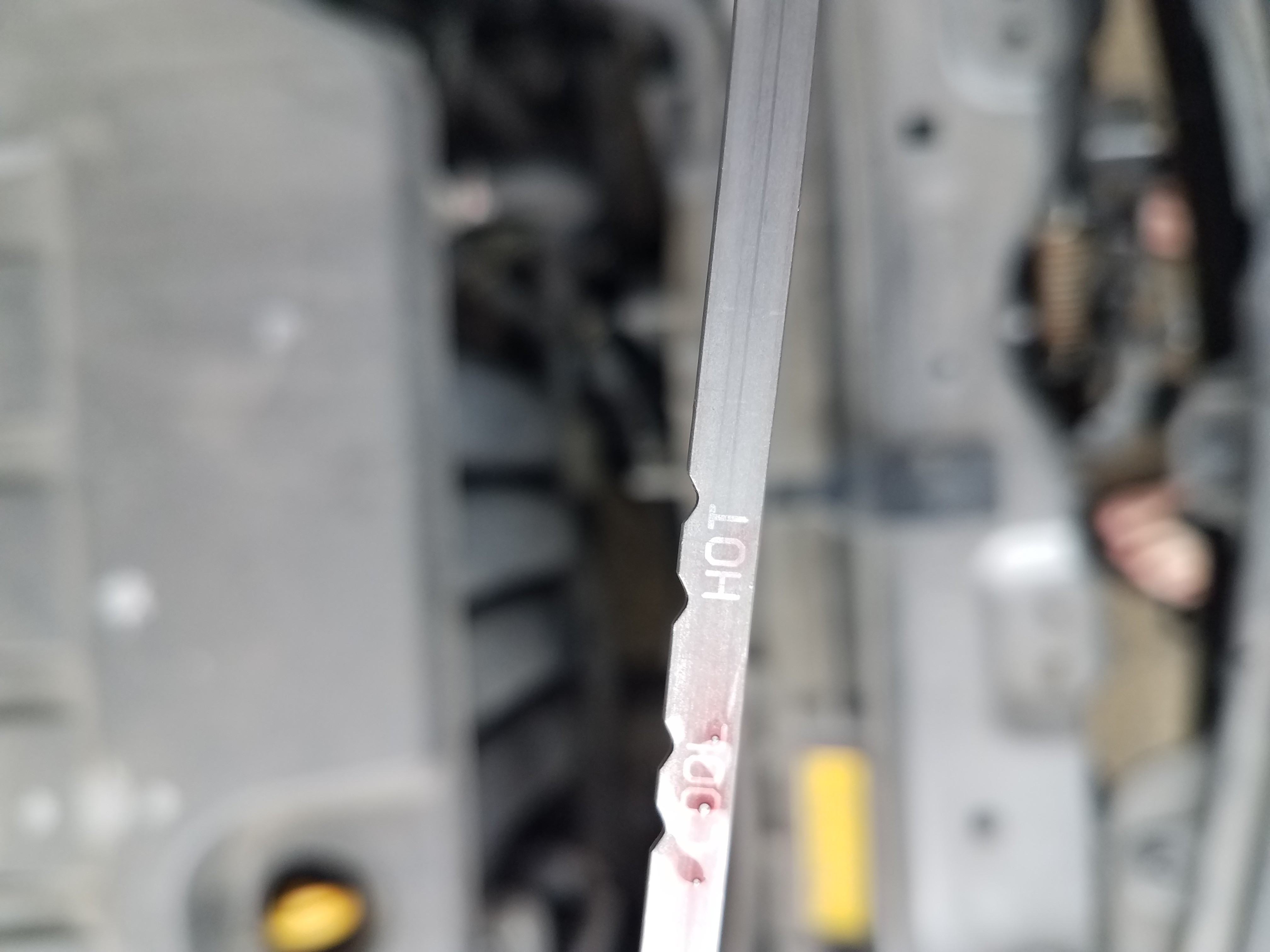 Is this transmission fluid high enough? - Motor Vehicle Maintenance