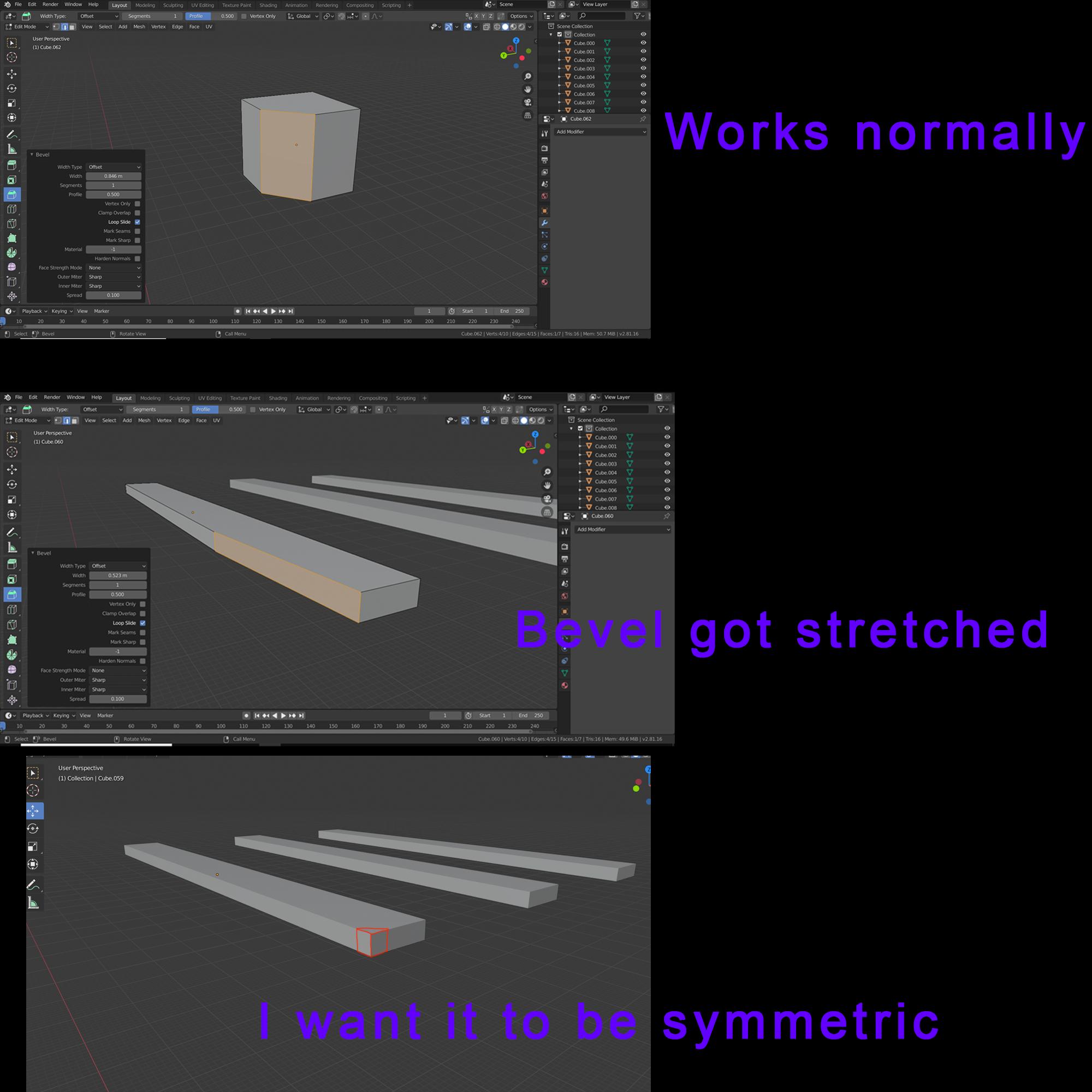 modeling Bevel not working properly Blender Stack Exchange