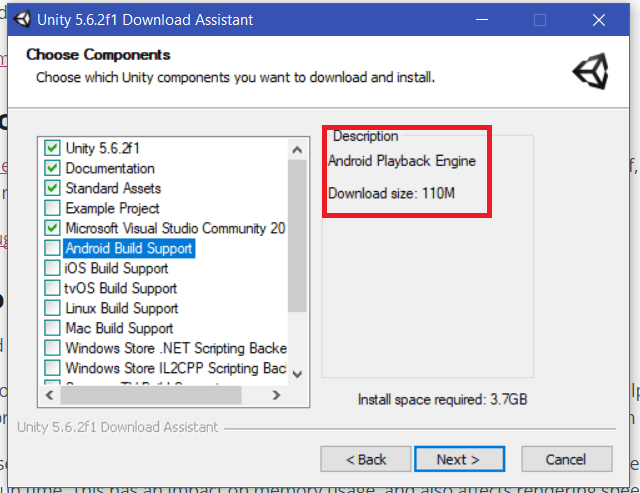 Android Playback Engine in Unity - Game Development Stack Exchange