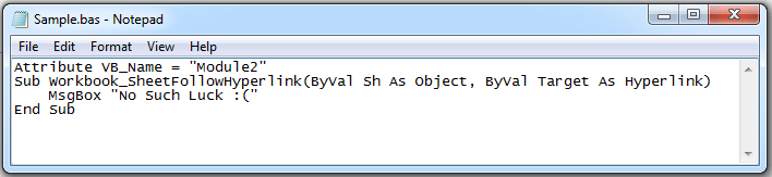 excel - VBA follow hyperlink in module level - Stack Overflow