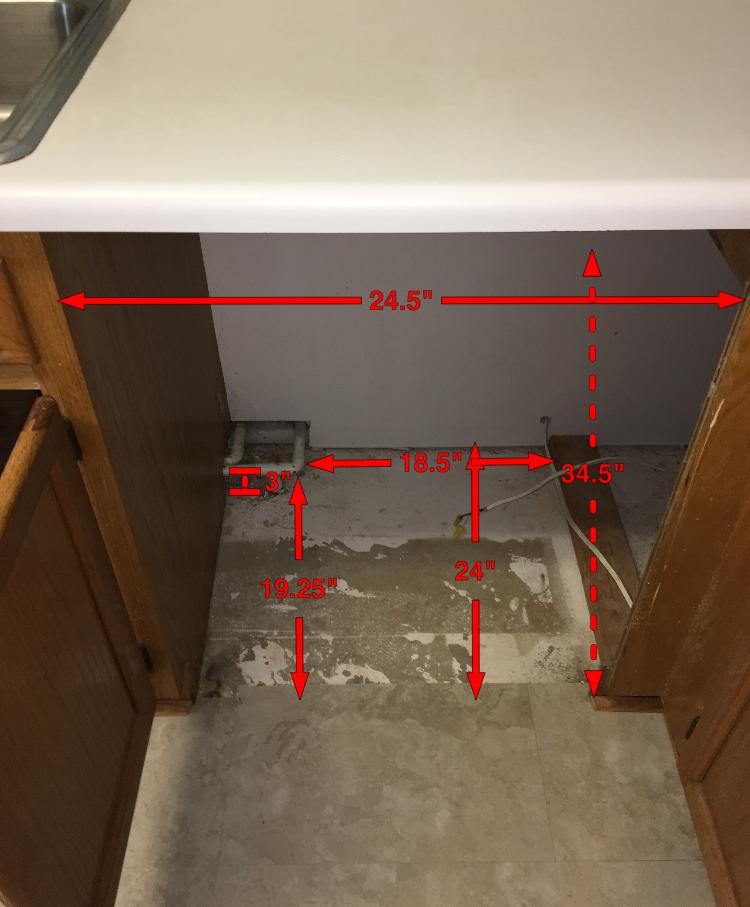 kitchens How do I get a dishwasher to fit with pipes in the way