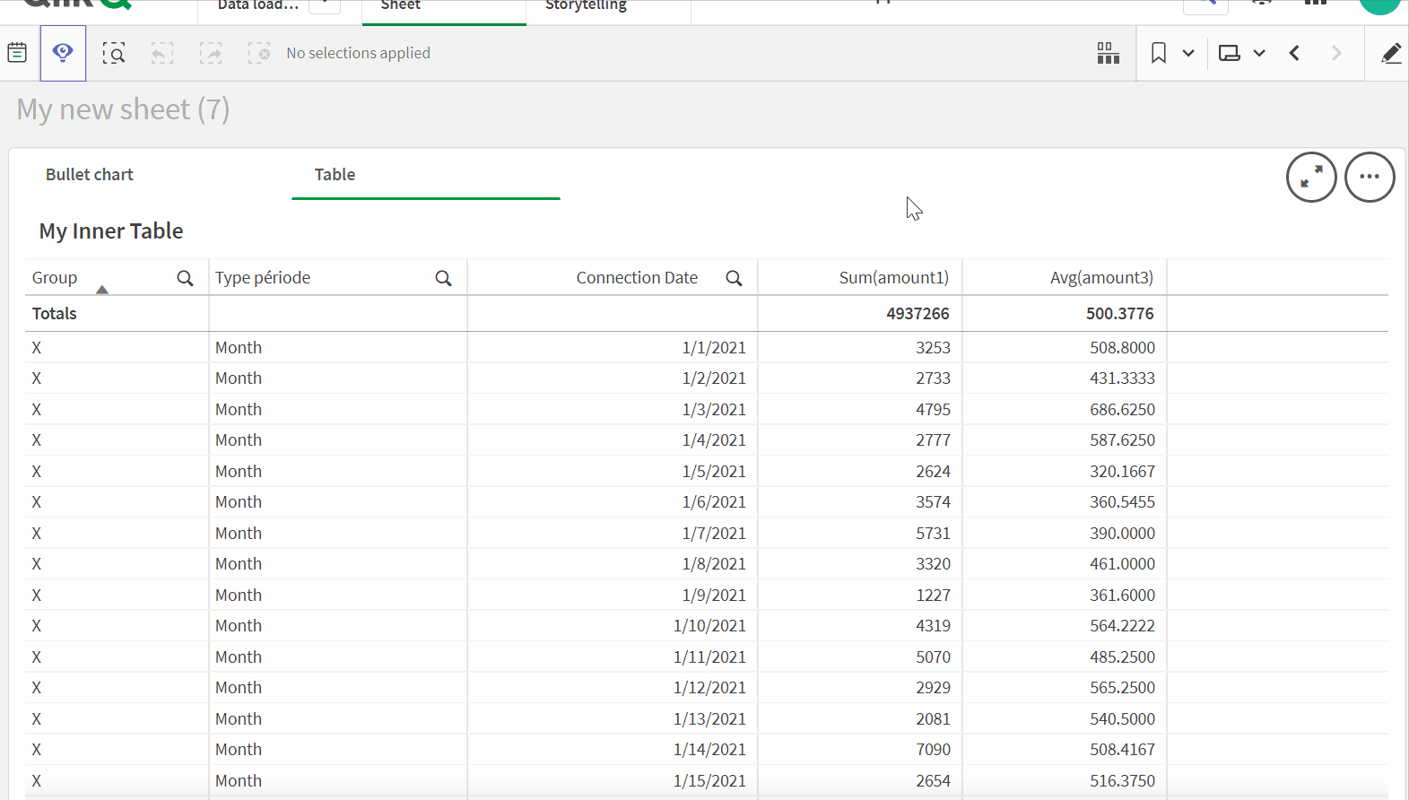csv Qlik Sense "Get Straight Table Data" does not read the table