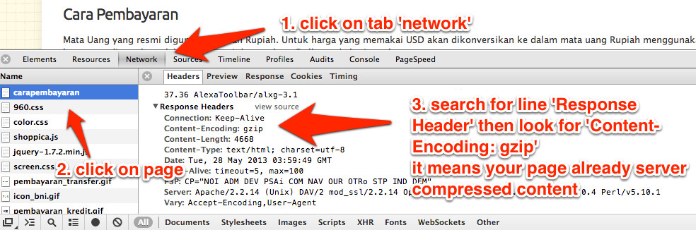 configuration - How to check if Apache compression is working
