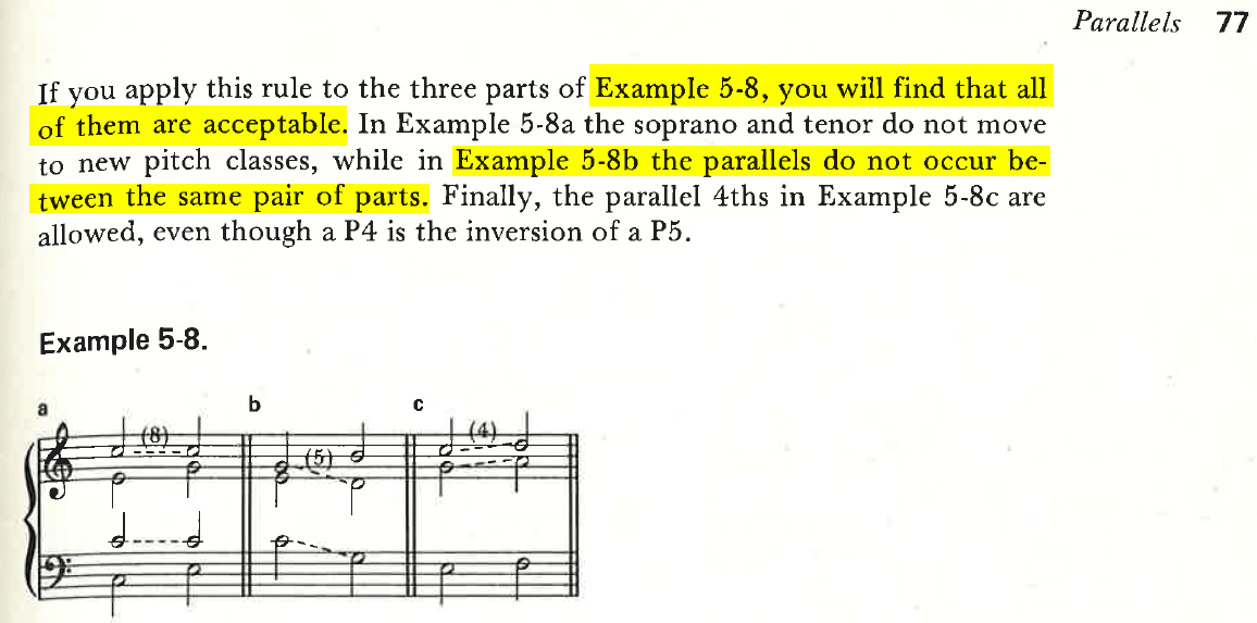 Do parallel octaves "count" across multiple voices? Music Practice