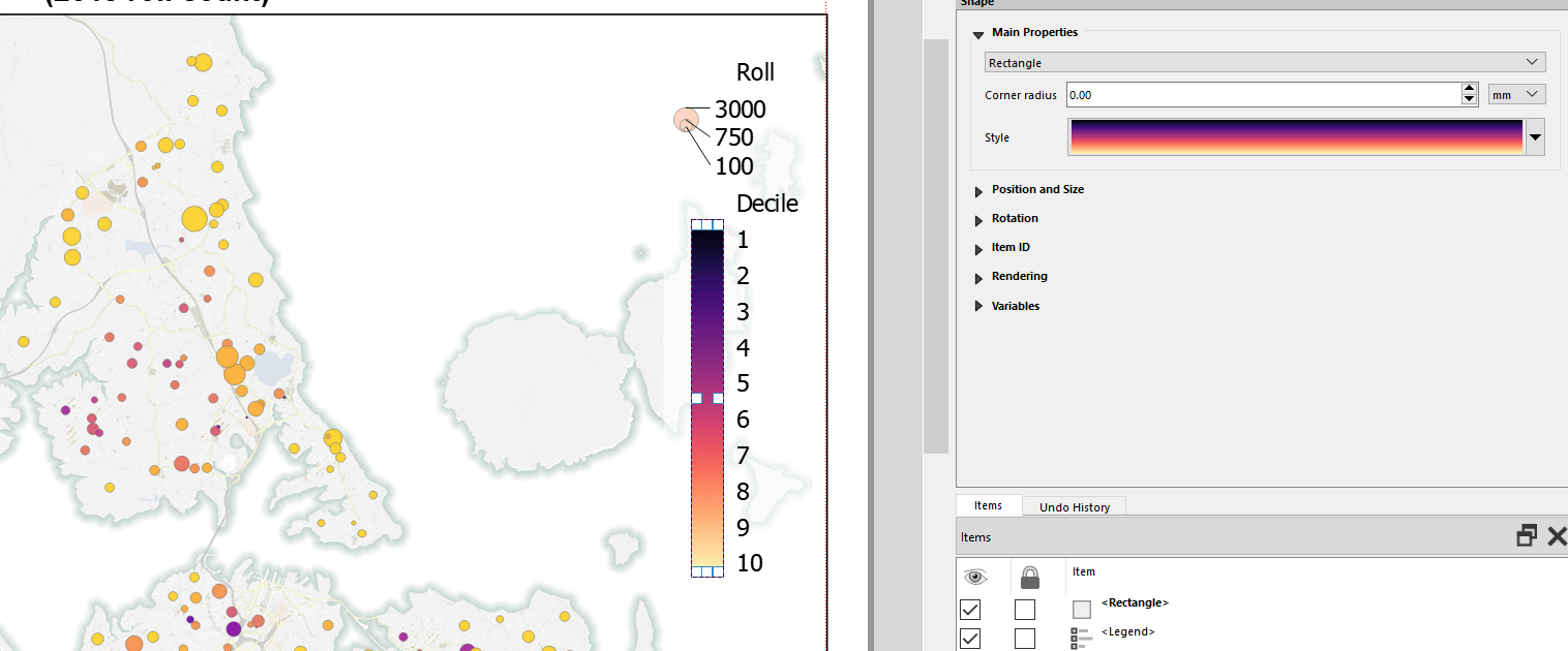 qgis Creating a gradientbased legend Geographic Information Systems Stack Exchange