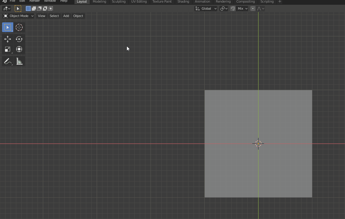 3d view How do i get my grid to stay on top of plane Blender Stack