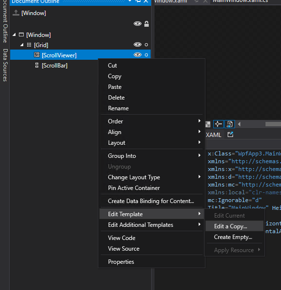 c Why ScrollViewer in WPF can't edit a copy template? Stack Overflow