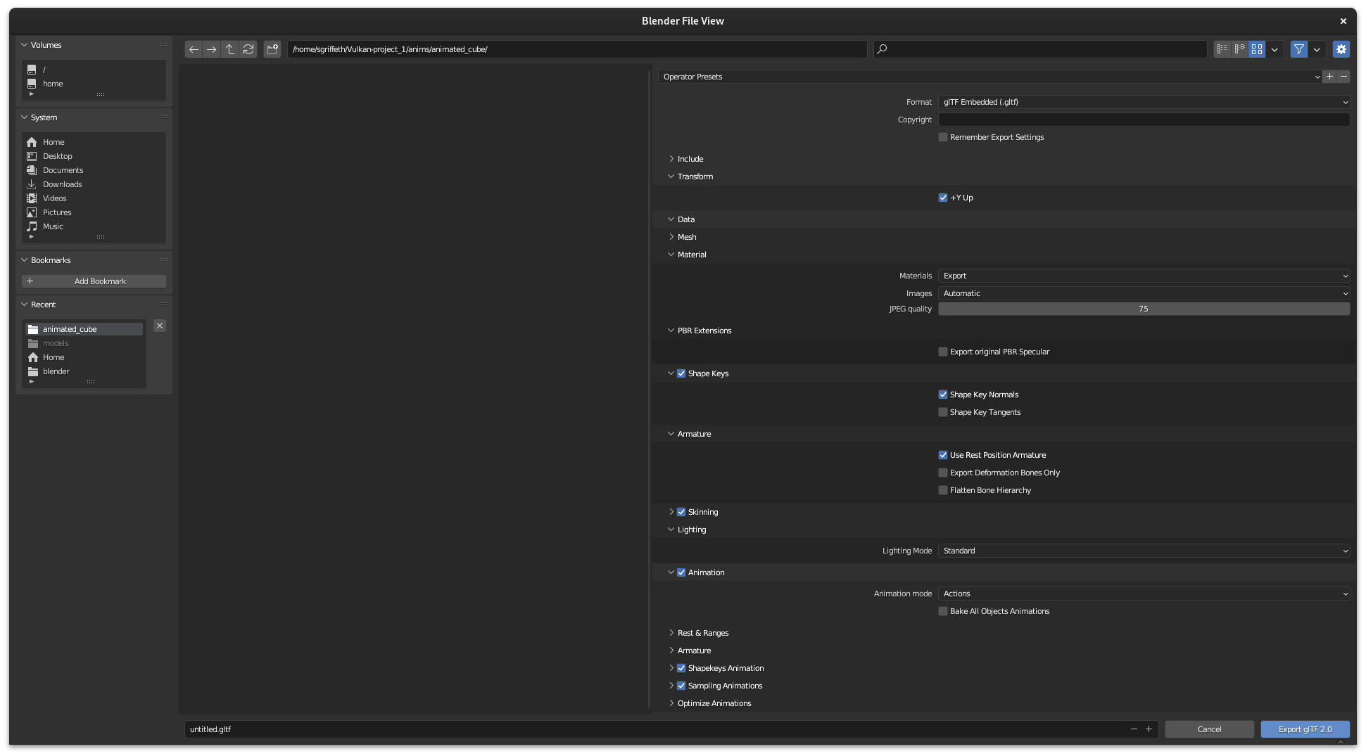 export Exporting gltf animation fails Blender Stack Exchange