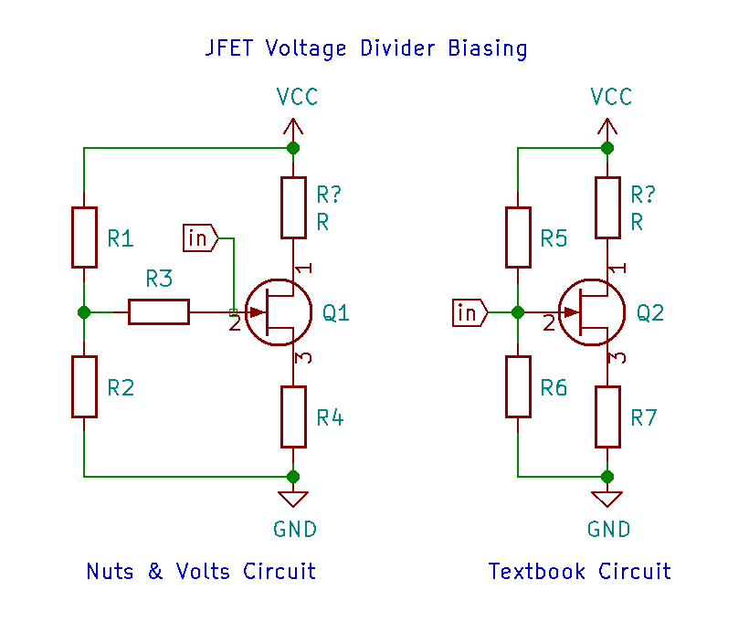 bias What is the advantage of gate resistor (R3) in this JFET voltage
