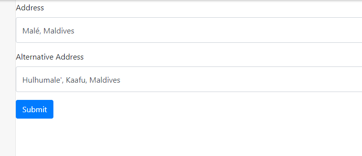 javascript Bing Map API Calculate distance using two address
