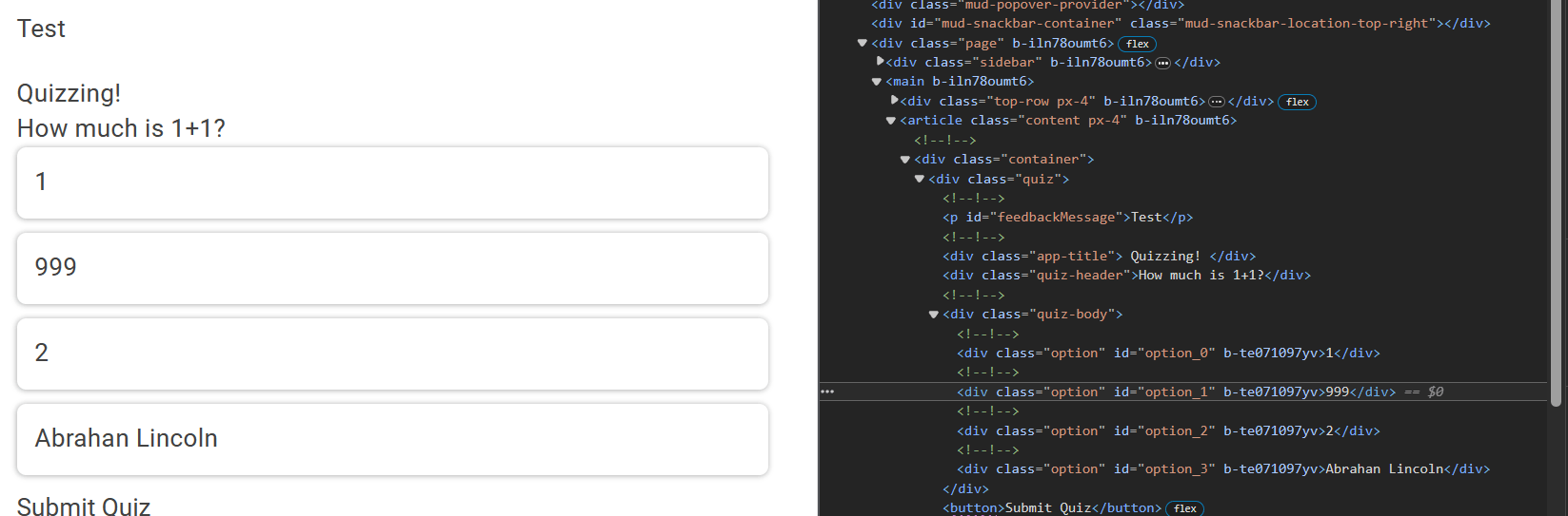 c Changing of css on button click not working in blazor 8
