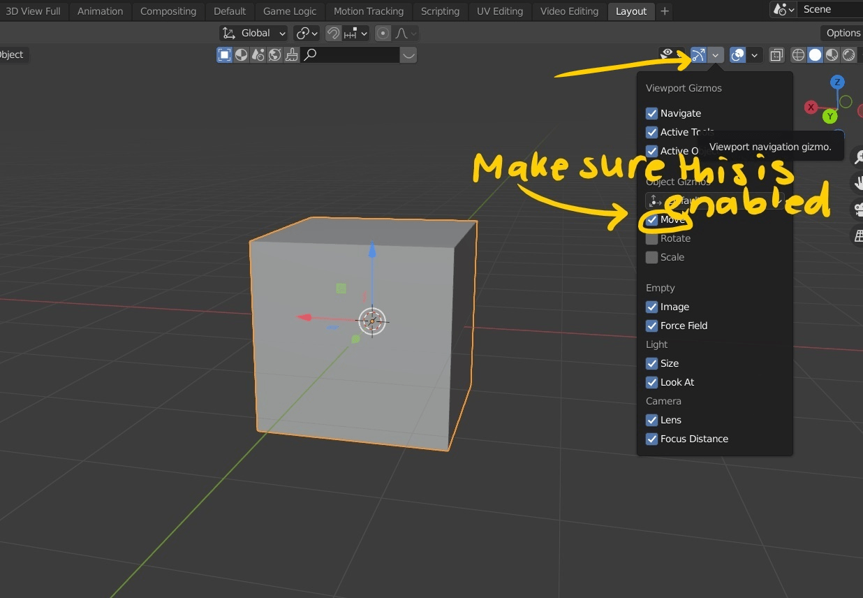 interface Movement axis have disappeared Blender Stack Exchange