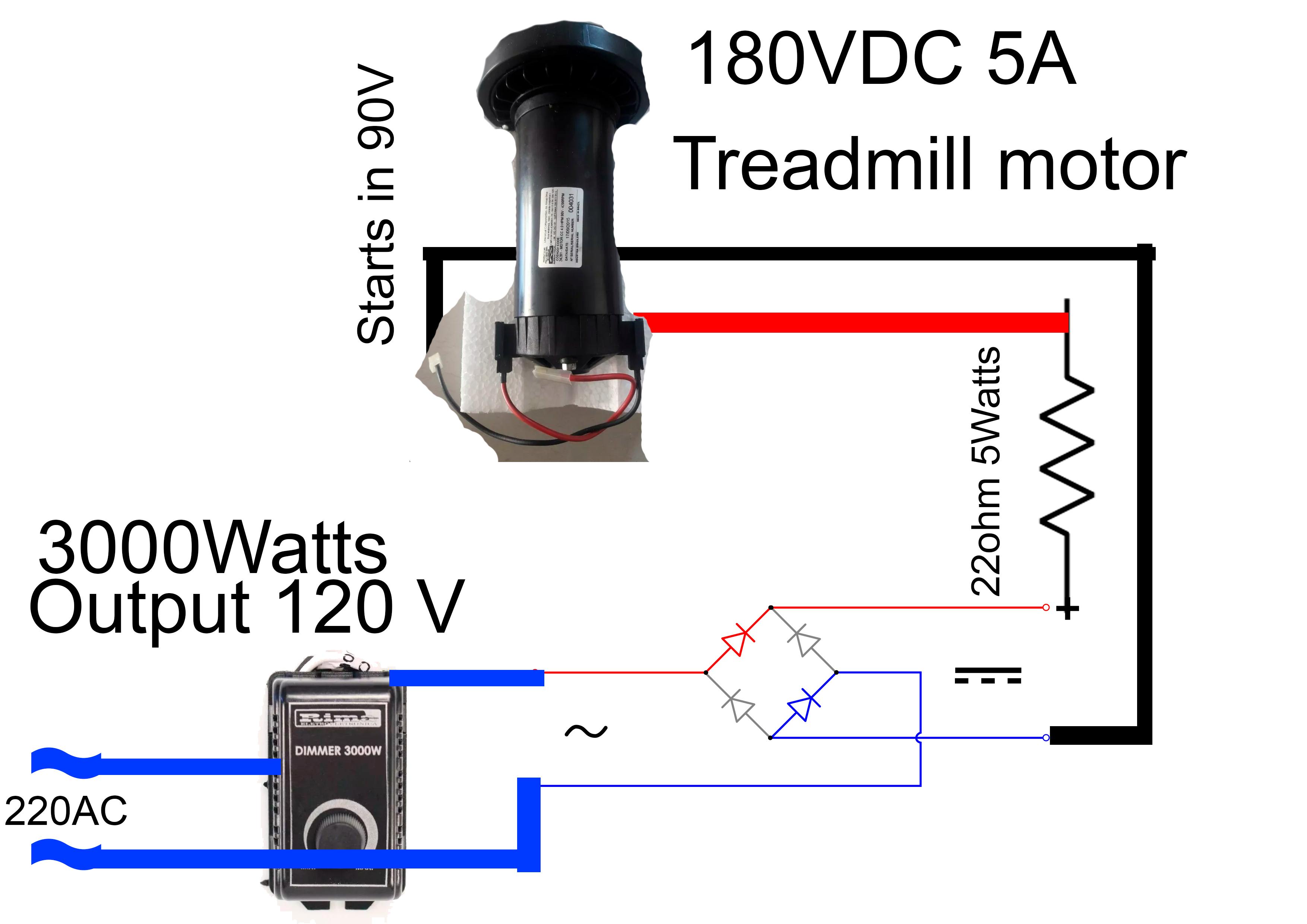 Simple circuit to power a 4HP 180 V DC motor - Electrical Engineering