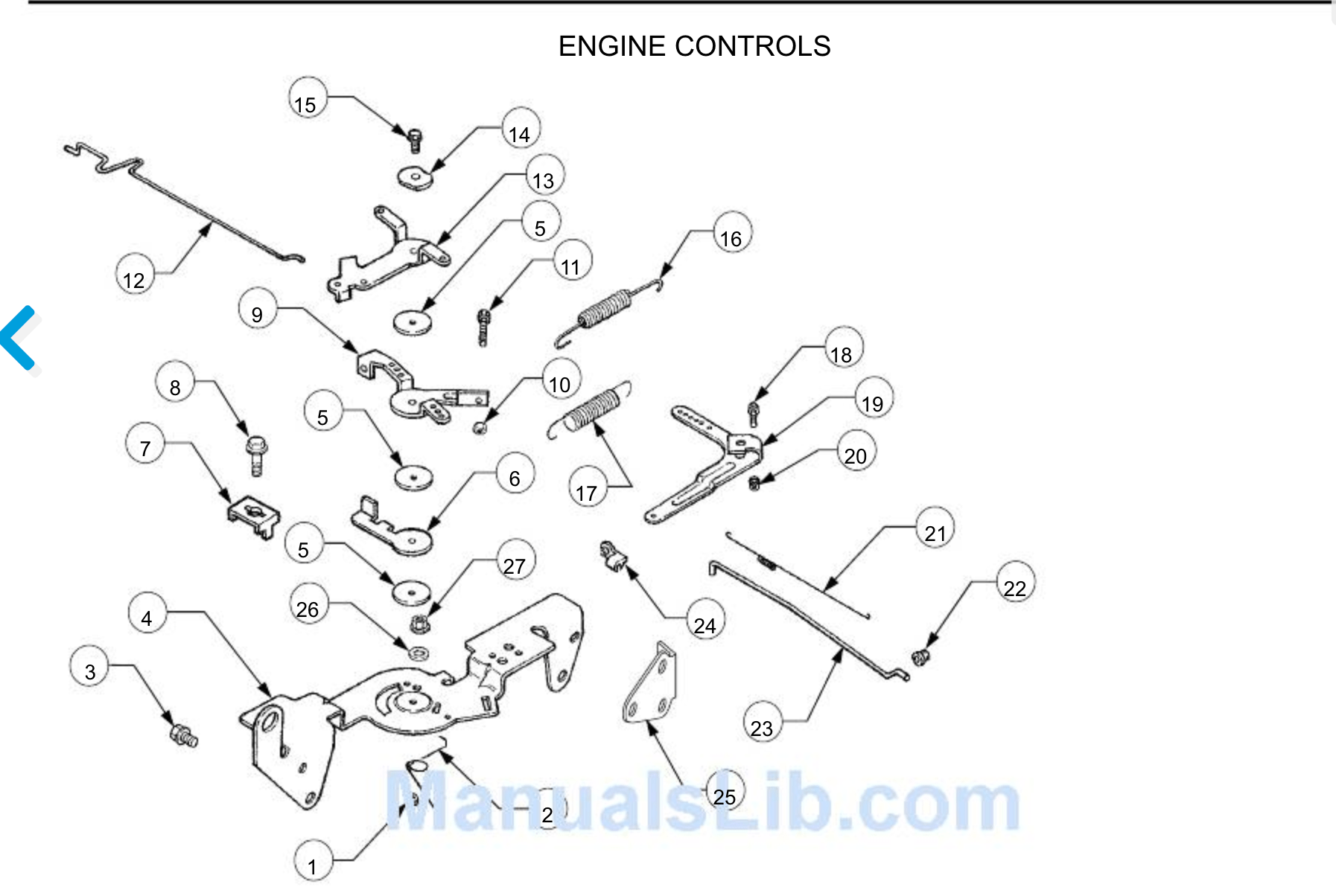 lawnmower - Throttle Linkage for Kohler Command 18 Engine in Cub Cadet