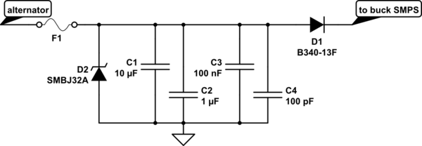 power filtering - How to choose reverse polarity protection - diode vs