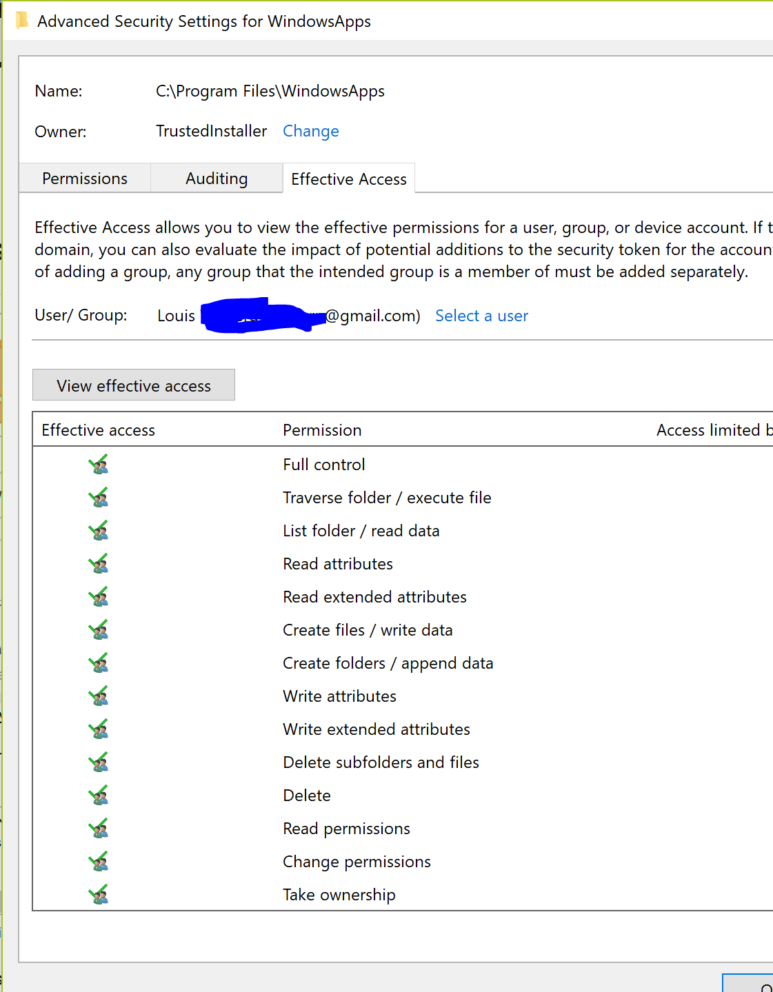 windows - Reset default ACLs for C:\Program Files\WindowsApps 