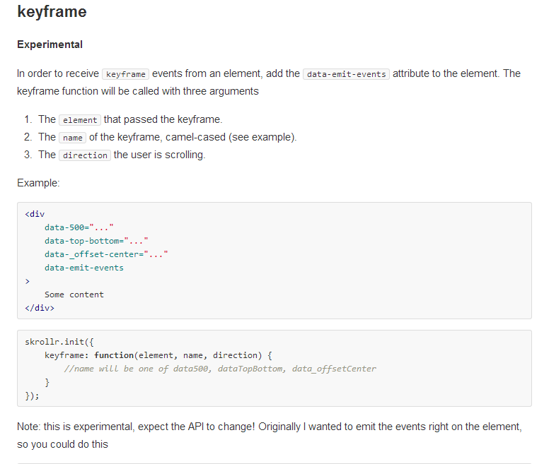 javascript Skrollr How to animate keyframe differently based on