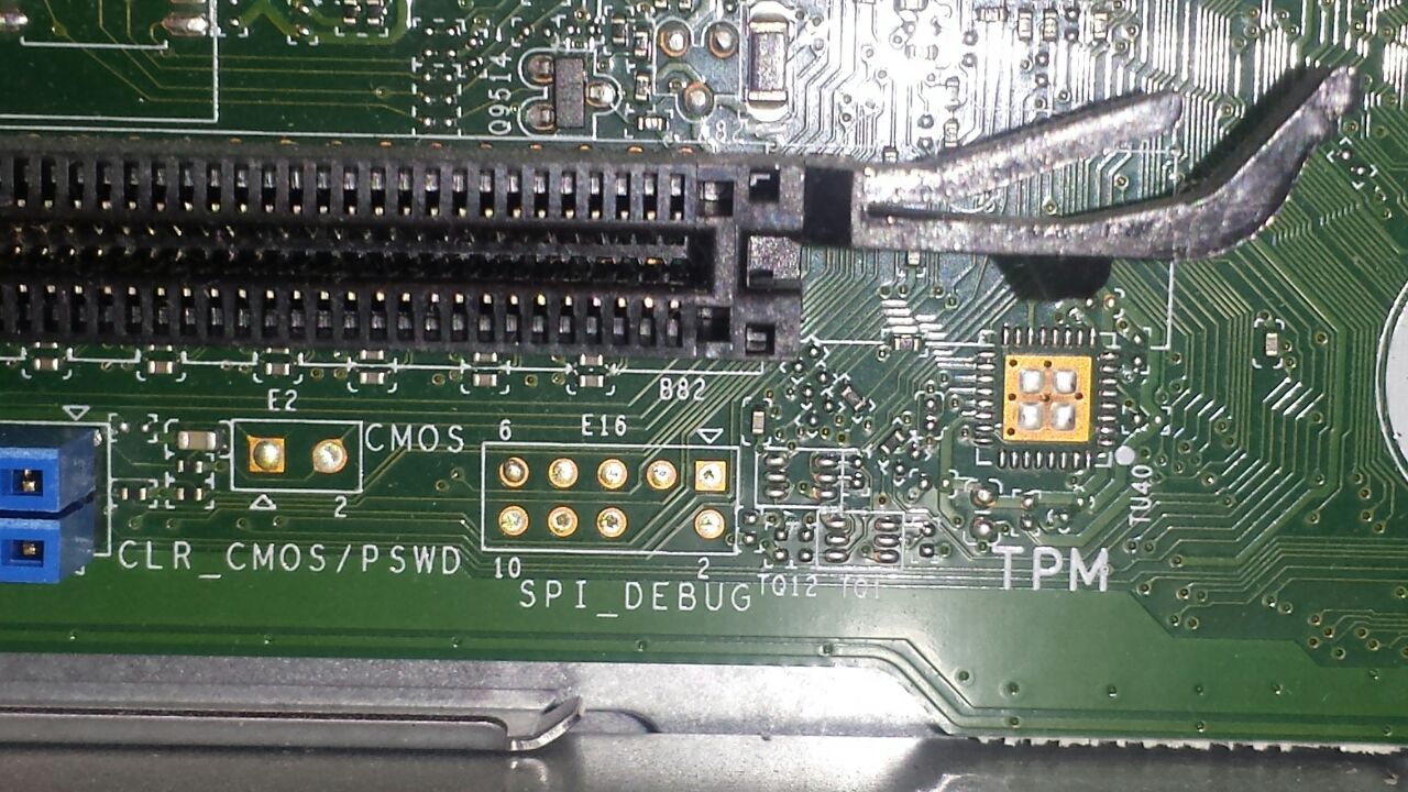 How to physically identify a Trusted Platform Module (TPM) on