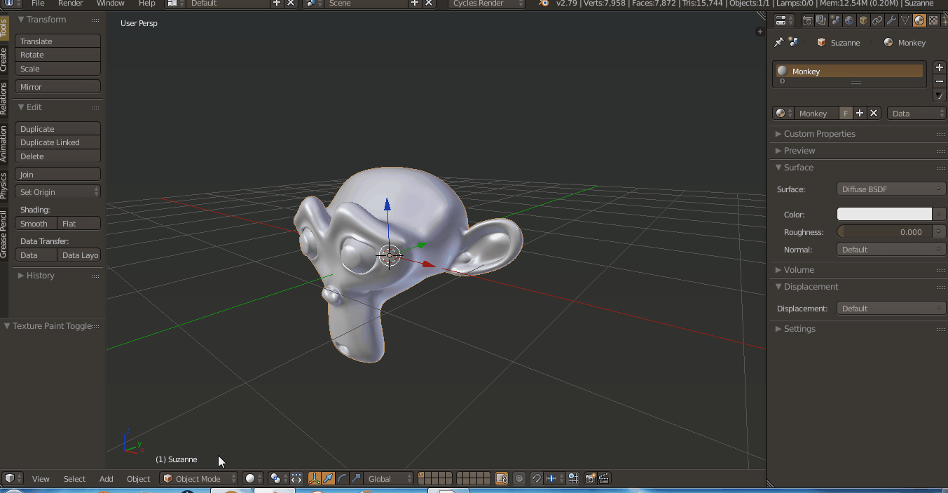 texturing I sculpted a plain, but I can't texture paint it Blender
