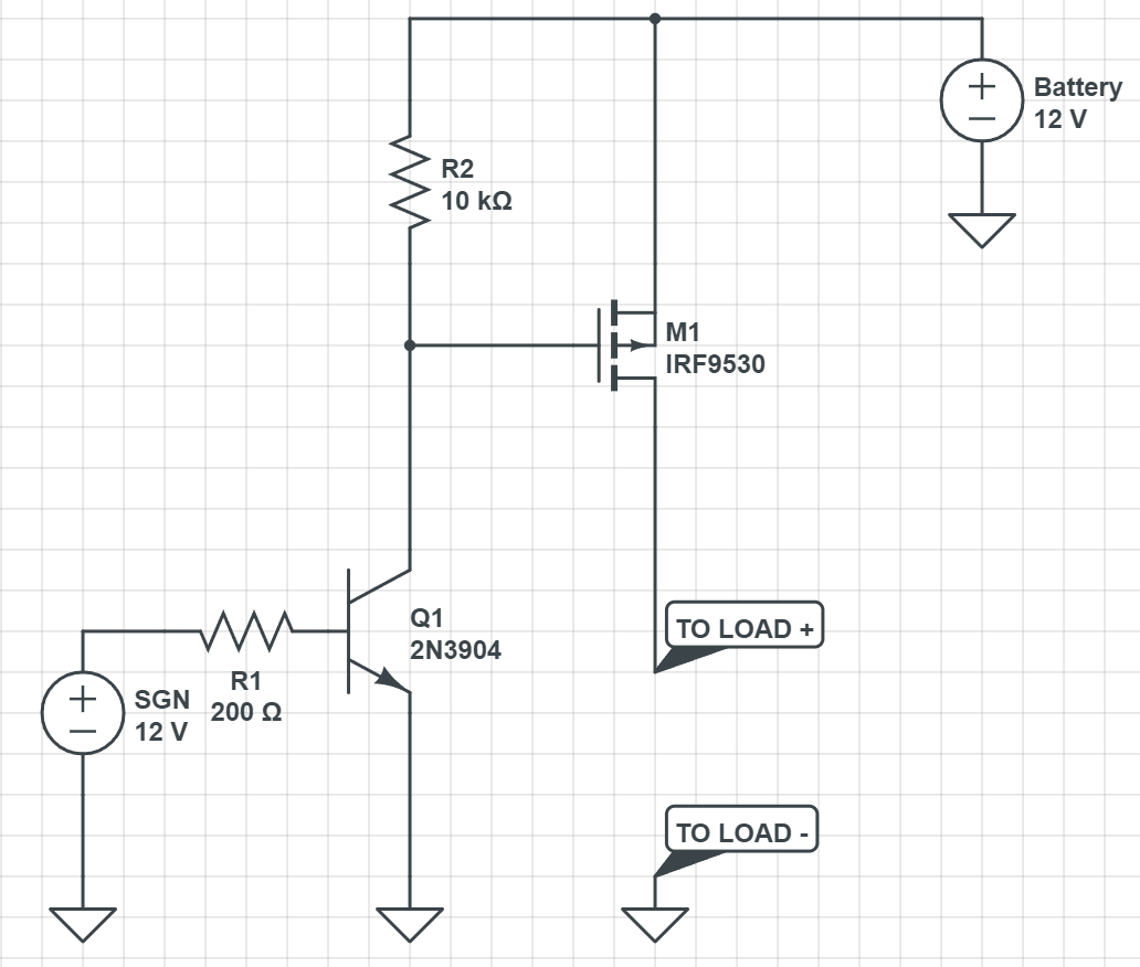 transistors - Troubleshoot Simple MOSFET switching circuit (automotive