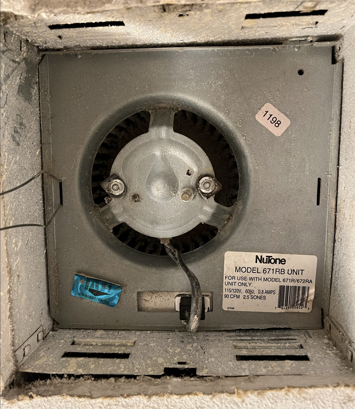 Nutone Exhaust Fan Parts How To Remove Broan NuTone Fan Assembly