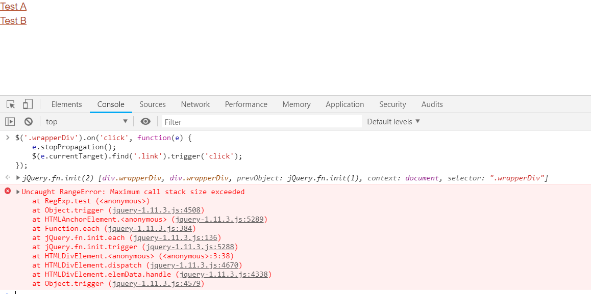 javascript Trigger anchor click on div click Stack Overflow