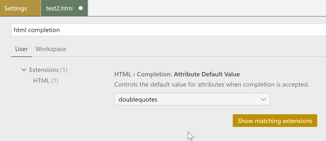 visual studio code How to make vscode HTML tag's