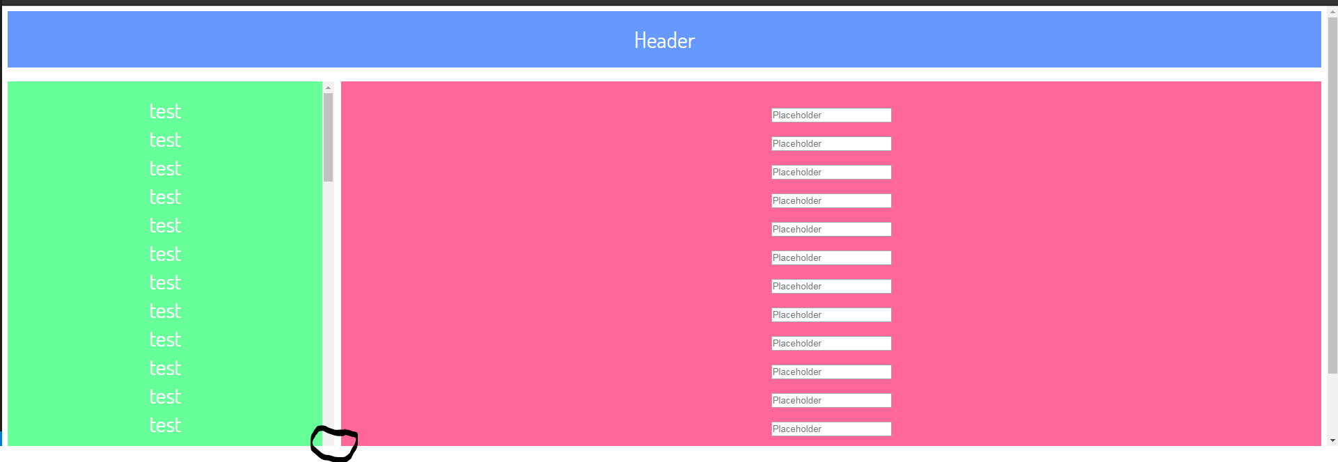 html How to put a scrollbar on my side panel? Stack Overflow