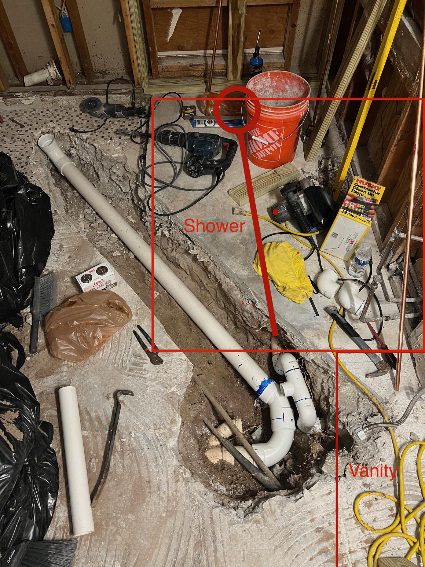 Is this bathroom plumbing code compliant? Home Improvement Stack Exchange