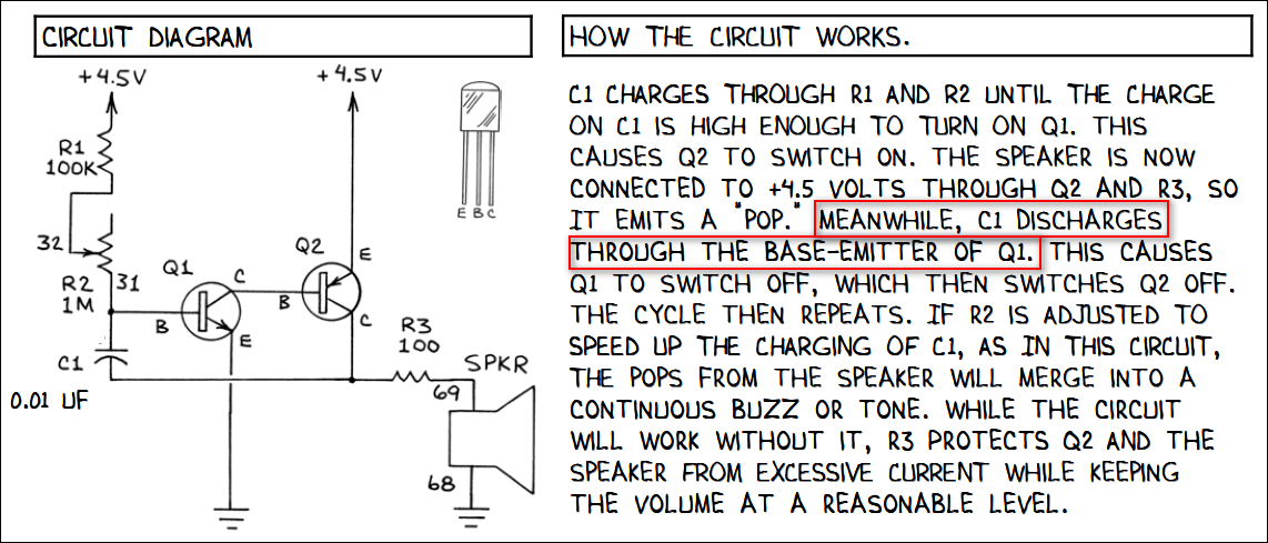 transistors - Circuit analysis needed for capacitor discharge